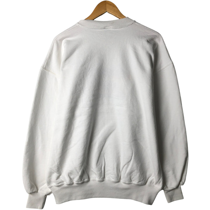 Vintage 90'S Crazy Shirt logo sweatshirt, made in the USA, size L, men's cotton white type Vintage Second Hand
