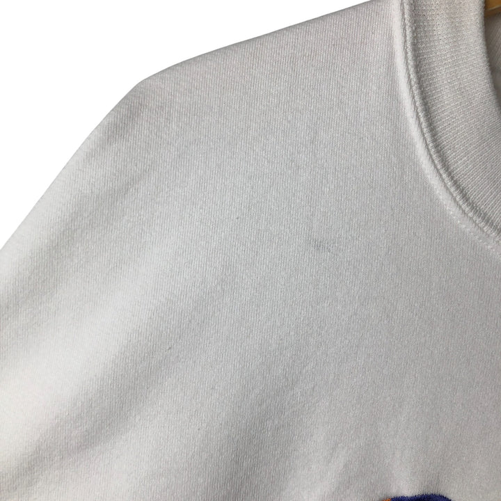 Vintage 90'S Crazy Shirt logo sweatshirt, made in the USA, size L, men's cotton white type Vintage Second Hand
