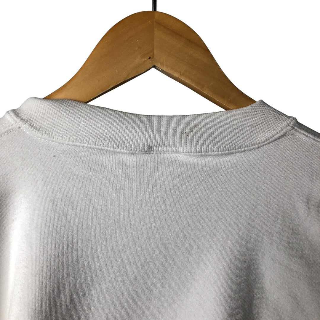Vintage 90'S Crazy Shirt logo sweatshirt, made in the USA, size L, men's cotton white type Vintage Second Hand