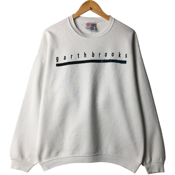Vintage 90'S Hanes Garth Brooks Shameless band sweatshirt, Made in USA, Men's XL cotton white type Vintage Second Hand