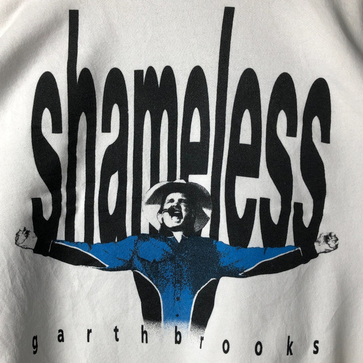 Vintage 90'S Hanes Garth Brooks Shameless band sweatshirt, Made in USA, Men's XL cotton white type Vintage Second Hand