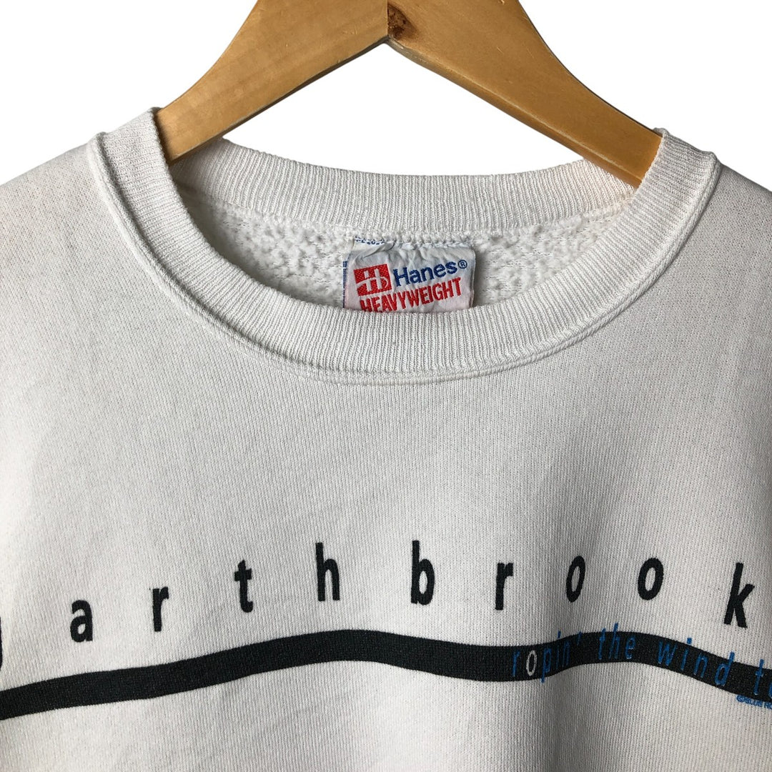 Vintage 90'S Hanes Garth Brooks Shameless band sweatshirt, Made in USA, Men's XL cotton white type Vintage Second Hand
