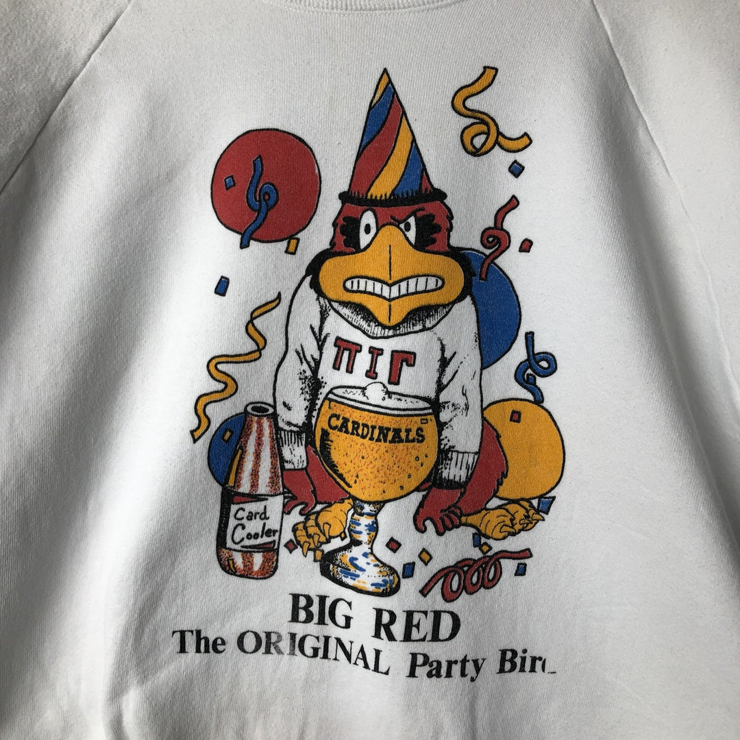 Vintage printed sweatshirt, made in the USA, size L, men's size L cotton white type Vintage Second Hand