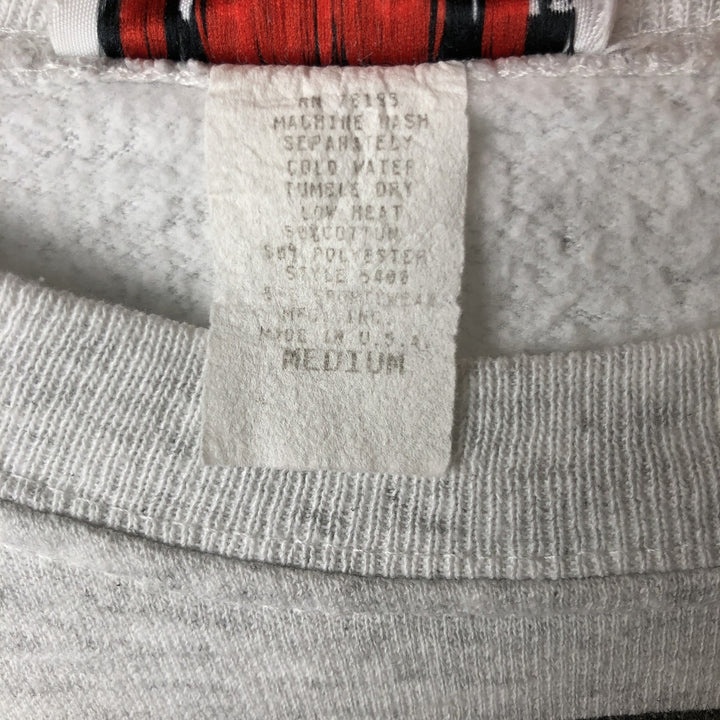 Vintage 90'S MONIQUE SPORT printed sweatshirt, made in the USA, size M, men's cotton gray type Vintage Second Hand