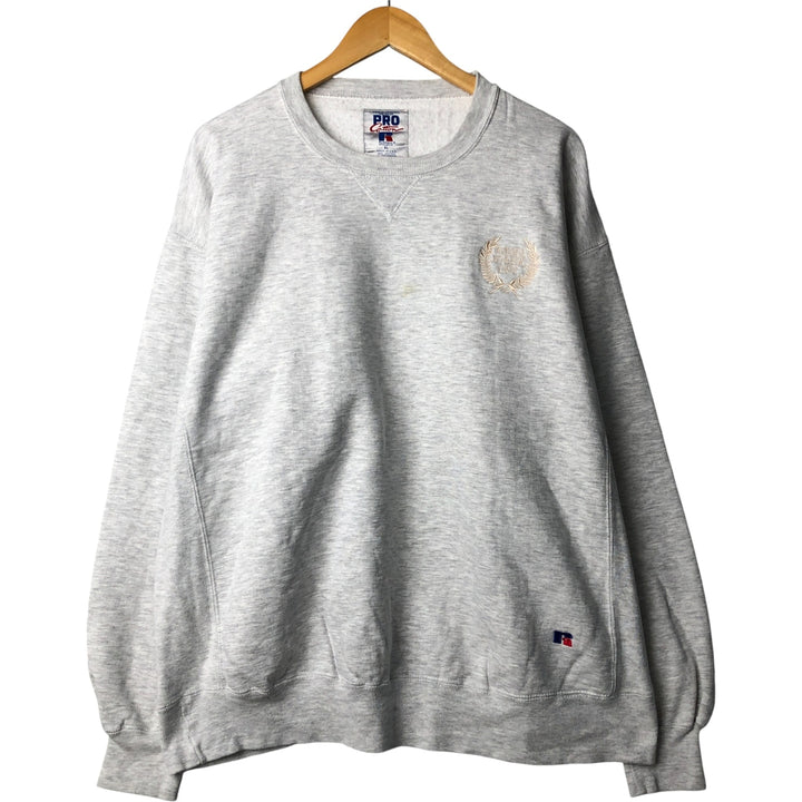 90'S Russell PRO COTTON sweatshirt, sweatshirt, made in USA, men's XL size, vintage cotton gray type Vintage Second Hand