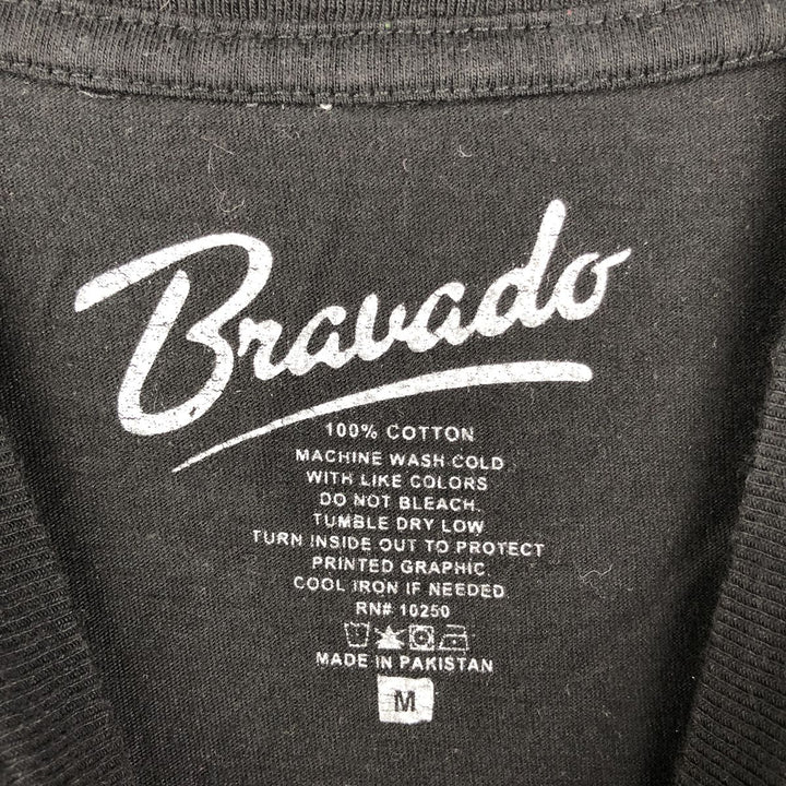 Bravado BRAVADO RED HOT CHILI PEPPERS Red Hot Chili Peppers Band T-shirt Band Tee Men's M size cotton black type Vintage Second Hand