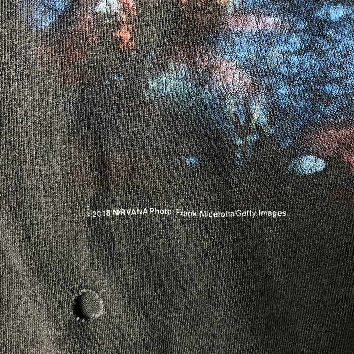 NIRVANA Nirvana Band T-shirt, Band T, Men's XL size cotton Charcoal Vintage Second Hand