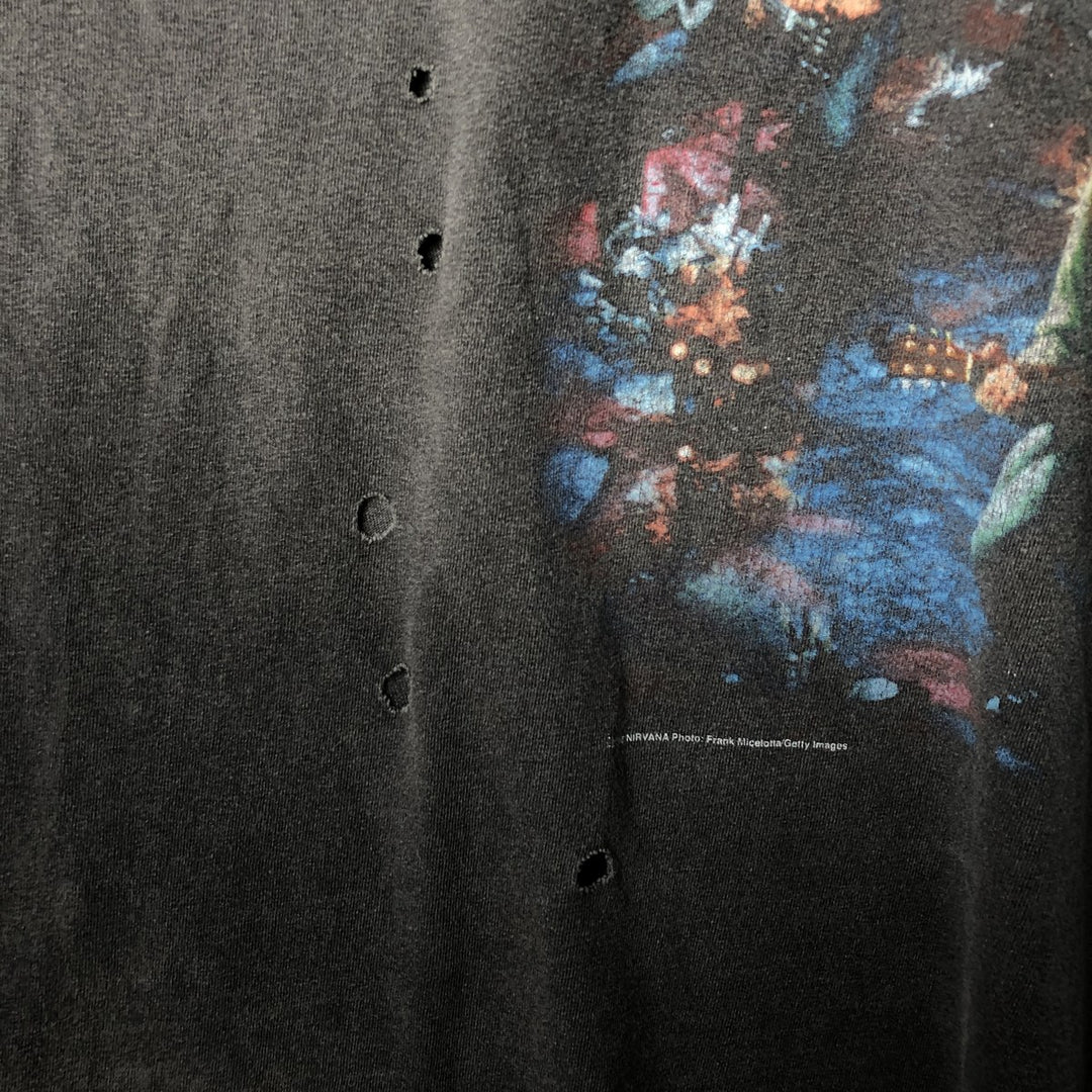 NIRVANA Nirvana Band T-shirt, Band T, Men's XL size cotton Charcoal Vintage Second Hand