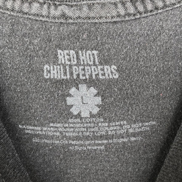 RED HOT CHILI PEPPERS Red Hot Chili Peppers Band T-shirt Band T Men's L size cotton black type Vintage Second Hand