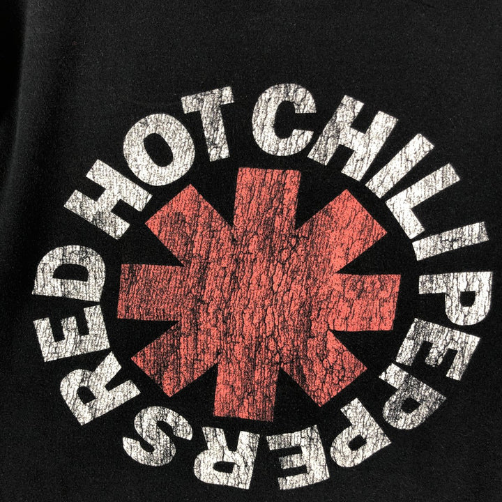 RED HOT CHILI PEPPERS Red Hot Chili Peppers Band T-shirt Band T Men's L size cotton black type Vintage Second Hand