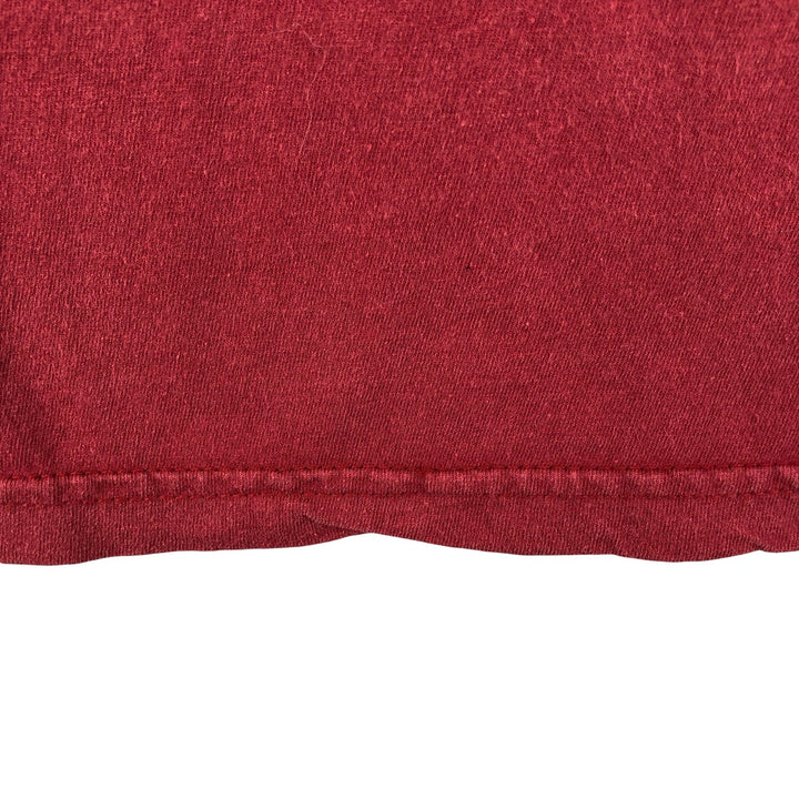 BAY ISLAND RAGE AGAINST THE MACHINE Skull Pattern Band T-Shirt, Men's XXL cotton red type Vintage Second Hand