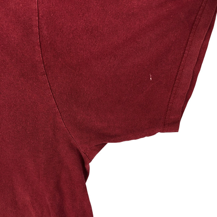 BAY ISLAND RAGE AGAINST THE MACHINE Skull Pattern Band T-Shirt, Men's XXL cotton red type Vintage Second Hand