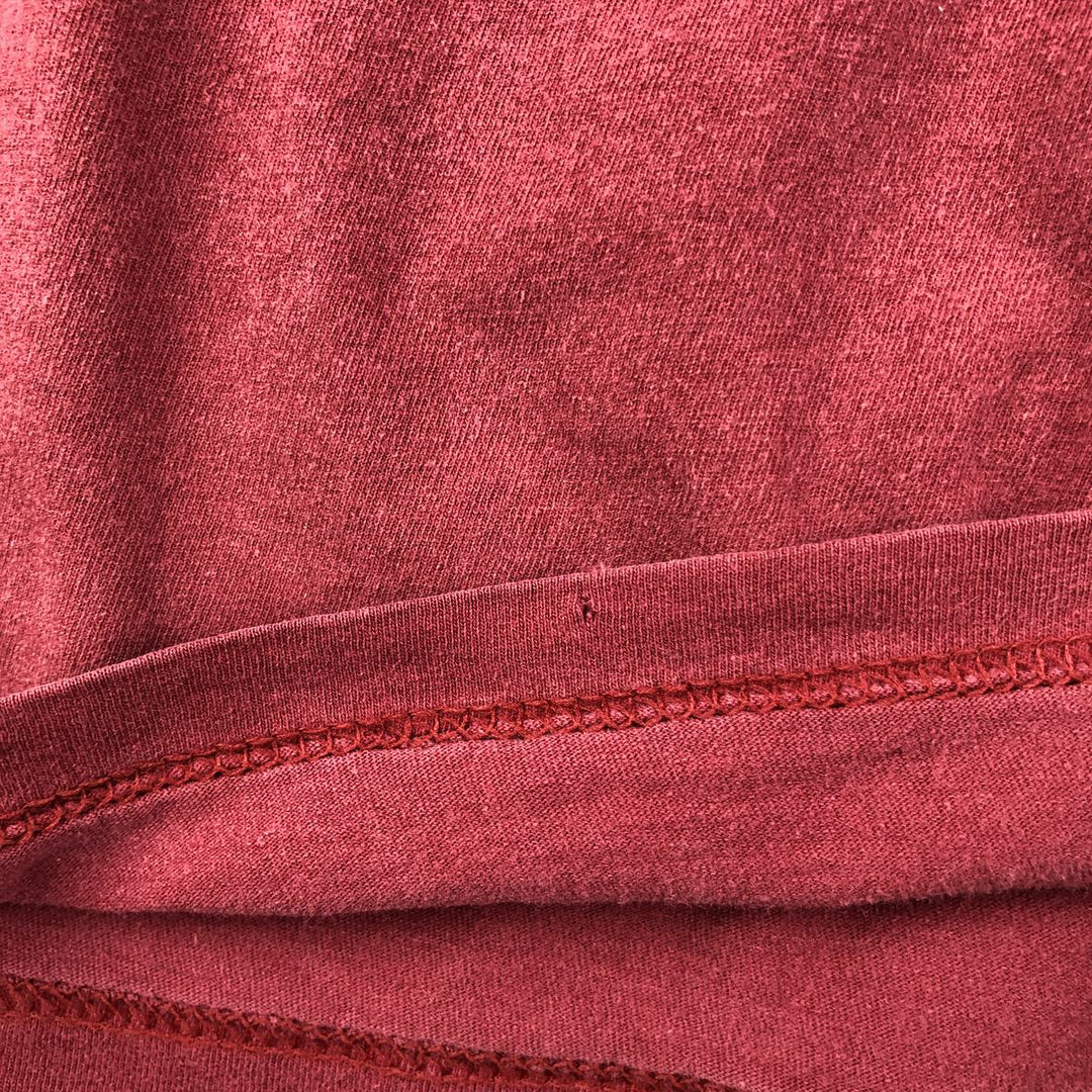 BAY ISLAND RAGE AGAINST THE MACHINE Skull Pattern Band T-Shirt, Men's XXL cotton red type Vintage Second Hand