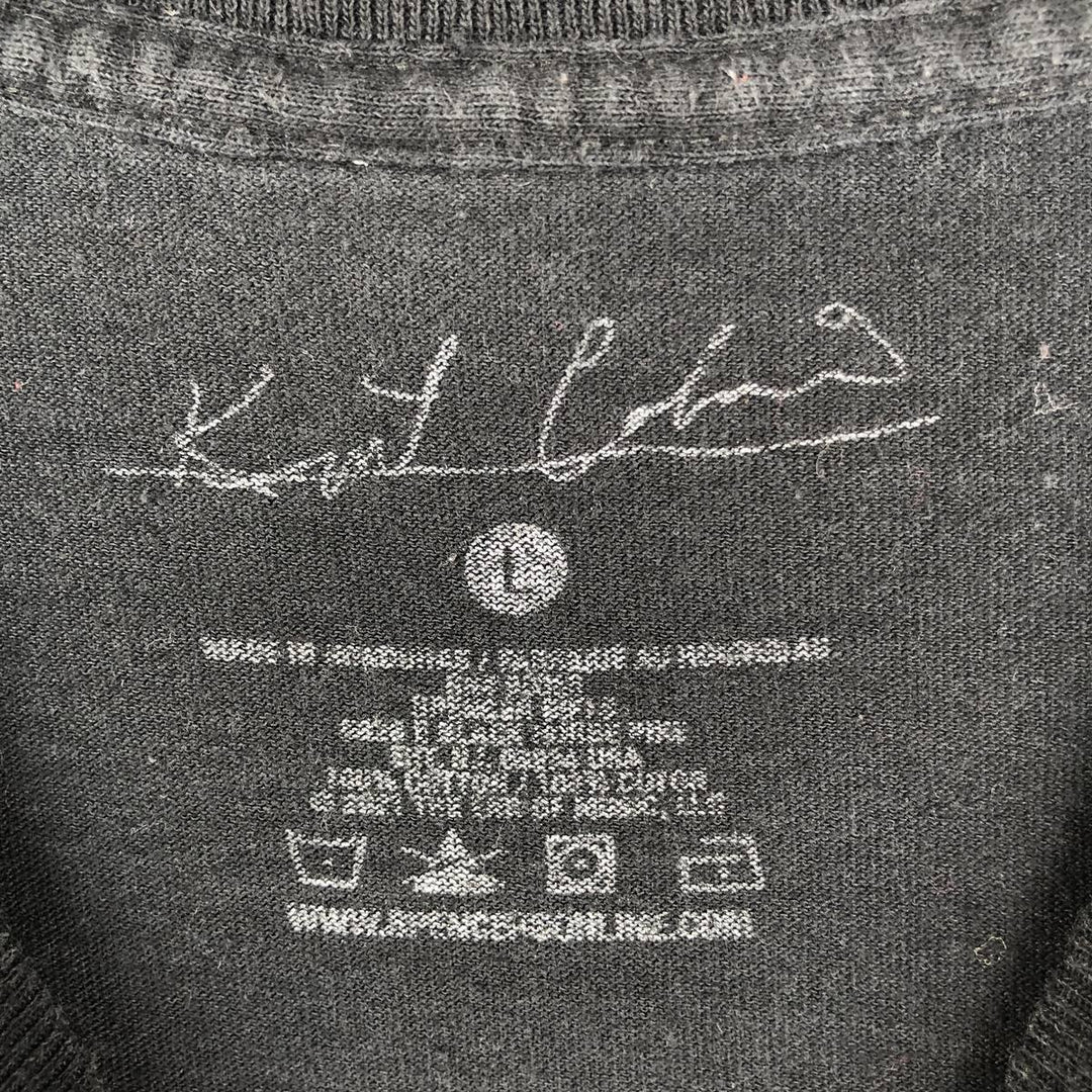 KURT COBAIN band T-shirt, men's size L cotton black type Vintage Second Hand