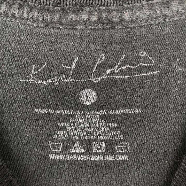 KURT COBAIN band T-shirt, men's size L cotton black type Vintage Second Hand