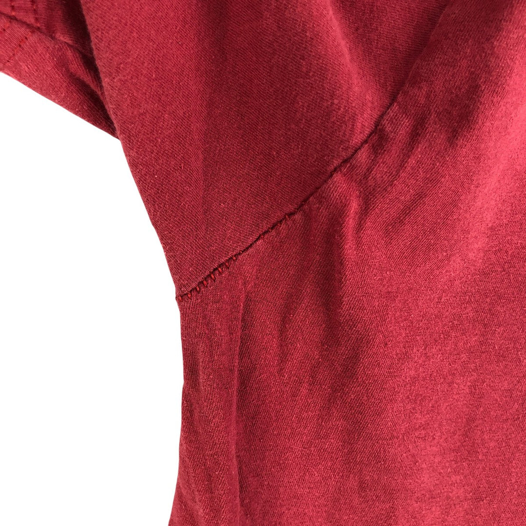 RED HOT CHILI PEPPERS Red Hot Chili Peppers Band T-shirt Band T Men's L size cotton red type Vintage Second Hand