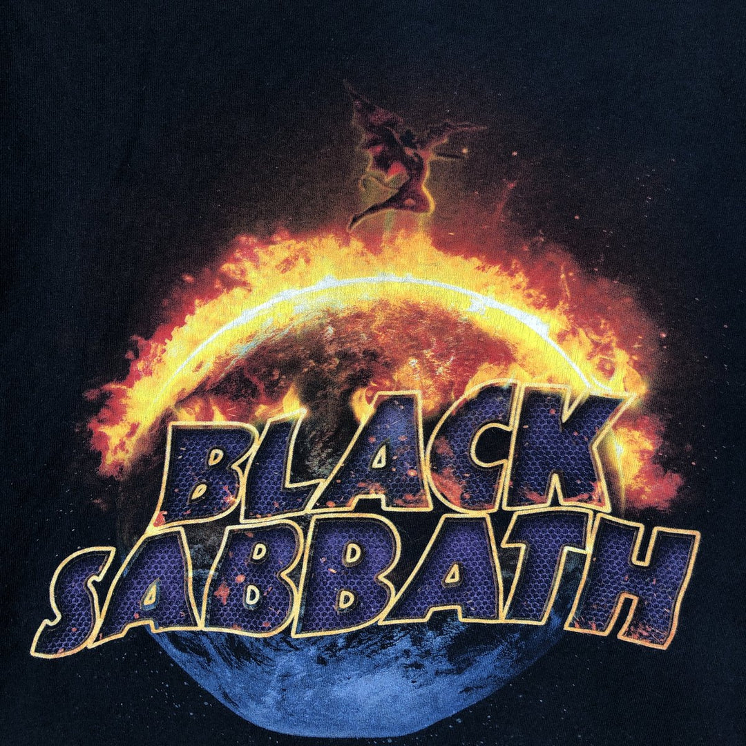 Gildan Black Sabbath Band T-Shirt, Men's XL cotton navy blue type Vintage Second Hand