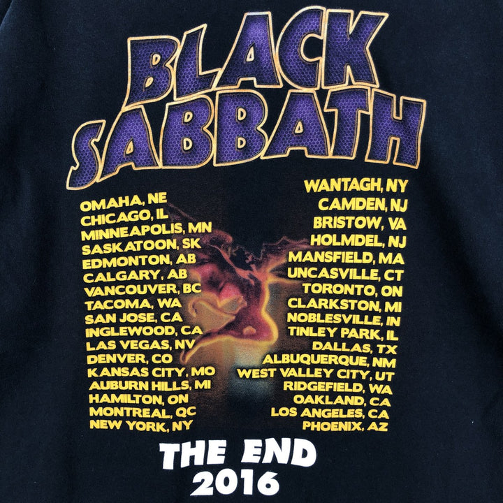 Gildan Black Sabbath Band T-Shirt, Men's XL cotton navy blue type Vintage Second Hand
