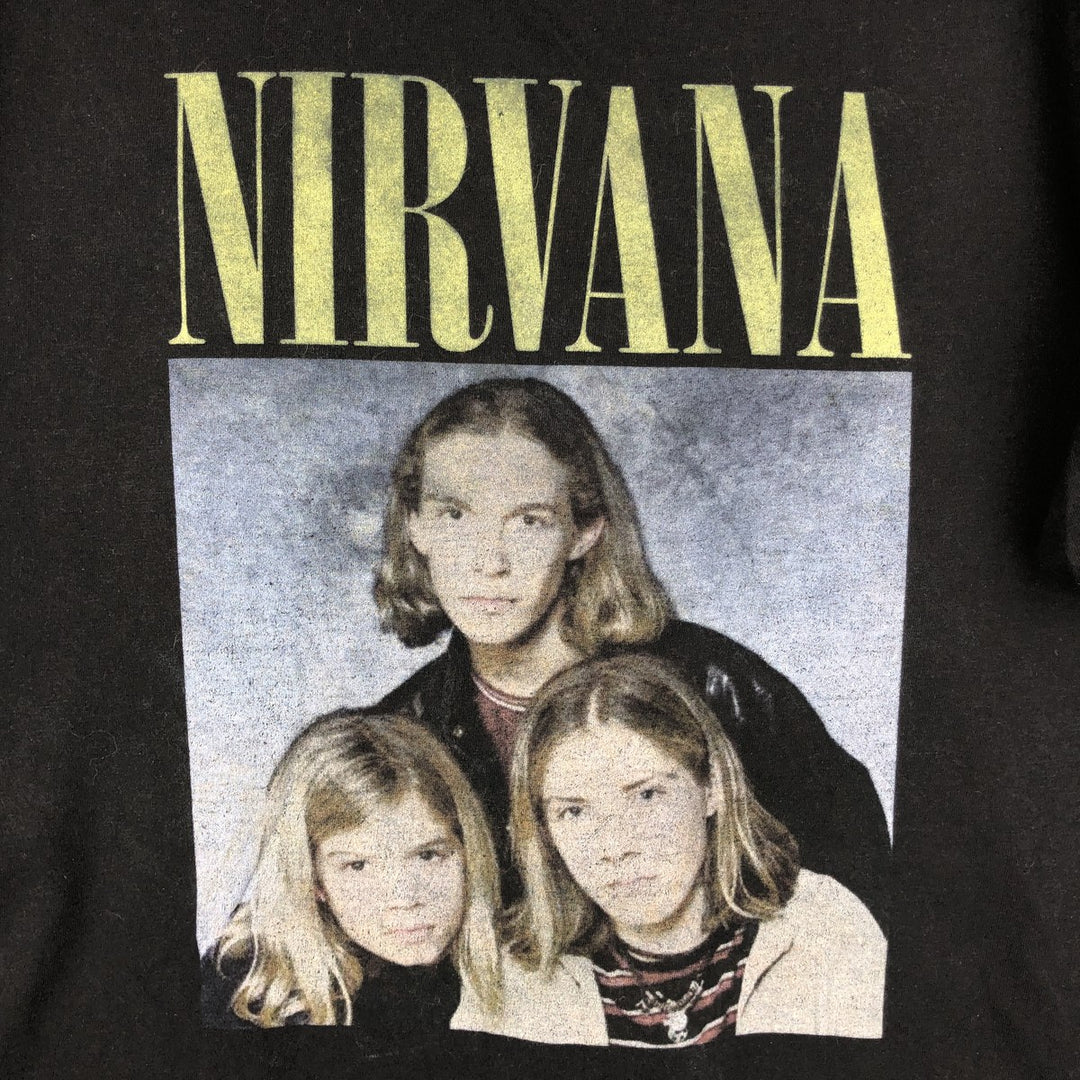 Gildan NIRVANA HANSON Band T-Shirt, Men's Size Medium cotton black type Vintage Second Hand