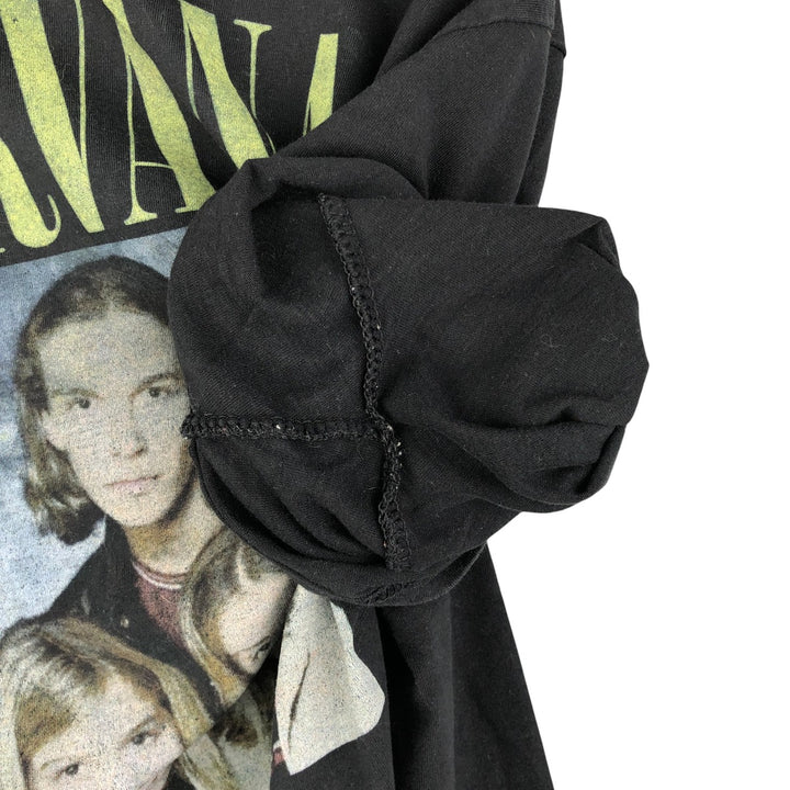 Gildan NIRVANA HANSON Band T-Shirt, Men's Size Medium cotton black type Vintage Second Hand
