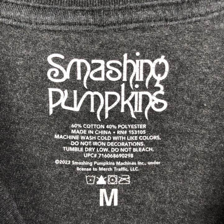 THE SMASHING PUMPKINS Smashing Pumpkins Band T-shirt Band T Men's M equivalent cotton black type Vintage Second Hand