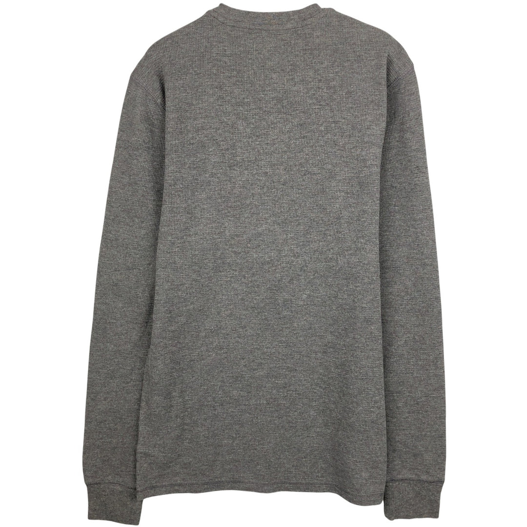 Ralph Lauren POLO RALPH LAUREN SLEEPWEAR Thermal Long T-Shirt, Waffle, Men's Size Small cotton gray type Vintage Second Hand