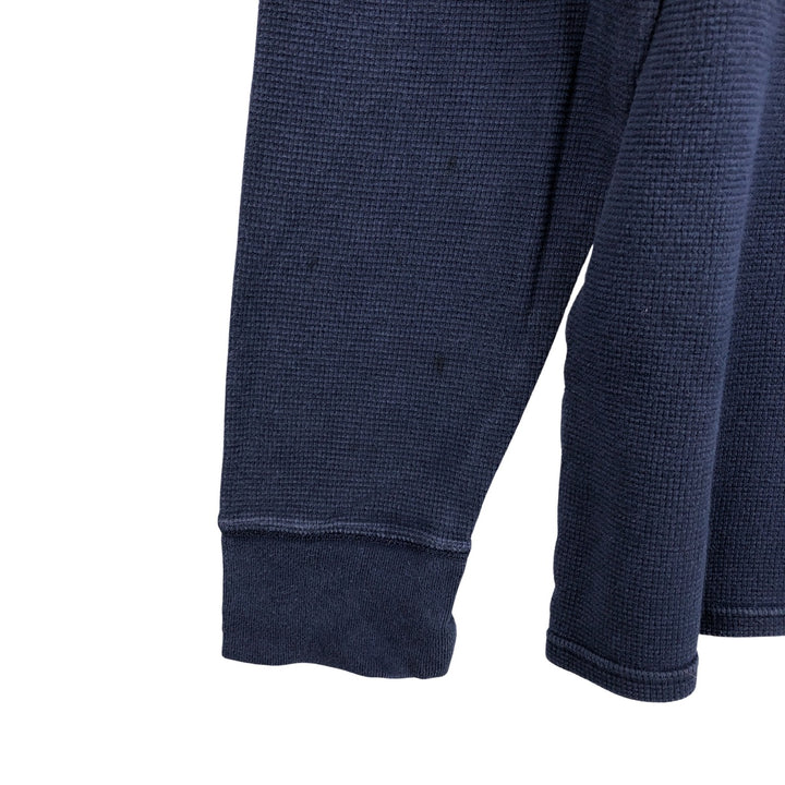 Ralph Lauren POLO RALPH LAUREN Thermal Ron T Waffle Men's L size cotton navy blue type Vintage Second Hand