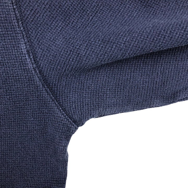 Ralph Lauren POLO RALPH LAUREN Thermal Ron T Waffle Men's L size cotton navy blue type Vintage Second Hand