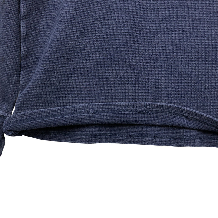 Ralph Lauren POLO RALPH LAUREN Thermal Ron T Waffle Men's L size cotton navy blue type Vintage Second Hand