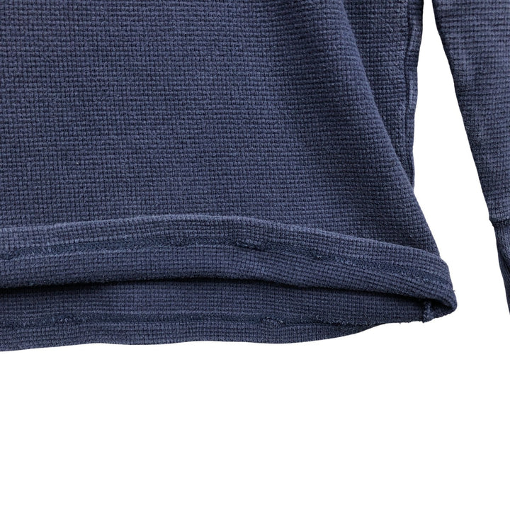 Ralph Lauren POLO RALPH LAUREN Thermal Ron T Waffle Men's L size cotton navy blue type Vintage Second Hand