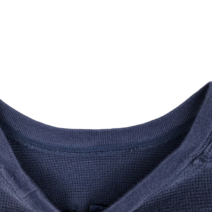 Ralph Lauren POLO RALPH LAUREN Thermal Ron T Waffle Men's L size cotton navy blue type Vintage Second Hand