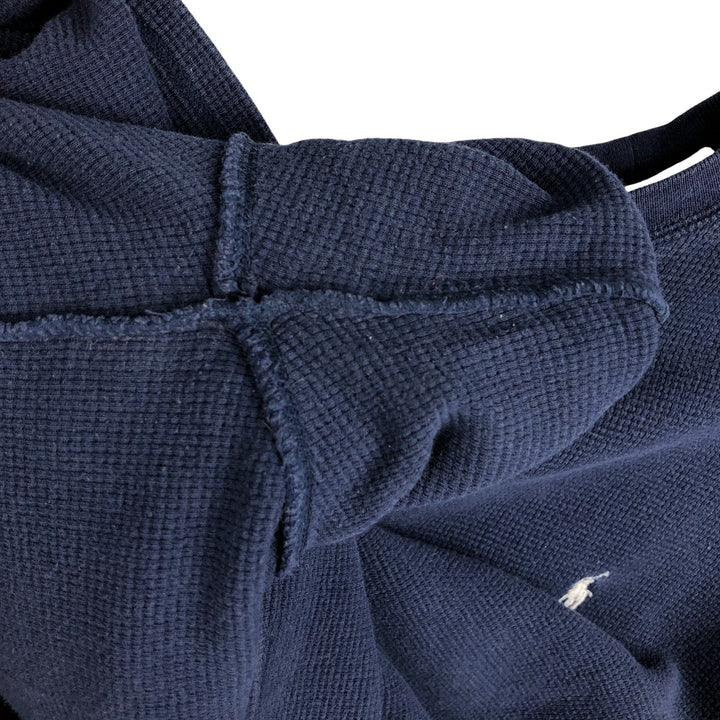 Ralph Lauren POLO RALPH LAUREN Thermal Ron T Waffle Men's L size cotton navy blue type Vintage Second Hand