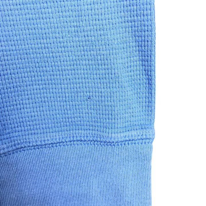 Ralph Lauren POLO RALPH LAUREN Thermal Ron T Waffle Men's L size cotton Blue type light blue Vintage Second Hand
