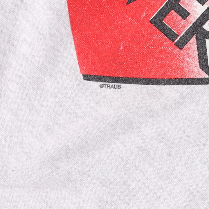 Vintage 90'S Delta DELTA printed sweatshirt, made in the USA, men's size XL cotton white type Vintage Second Hand