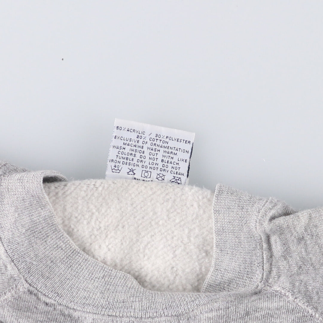 90'S Velva Sheen Print Sweatshirt, Made in USA, Men's Size Medium, Vintage acrylic gray type Vintage Second Hand