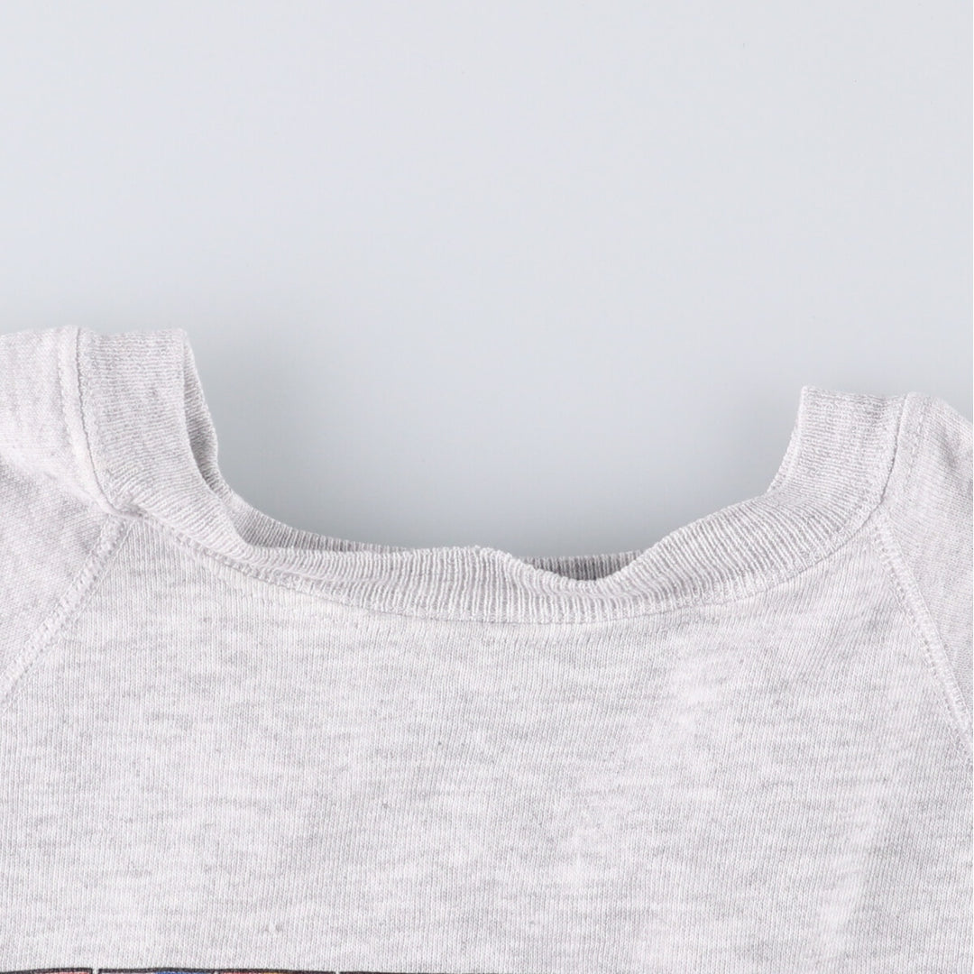 Vintage 80'S Hanes Blue Tag Printed Sweatshirt, Made in USA, Men's XL cotton pale white type Vintage Second Hand