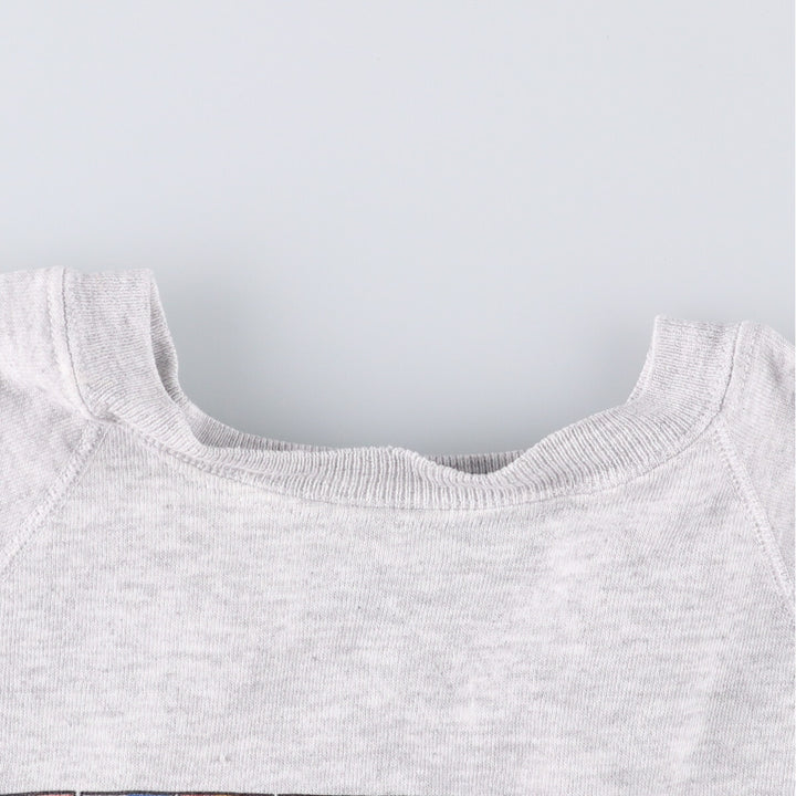 Vintage 80'S Hanes Blue Tag Printed Sweatshirt, Made in USA, Men's XL cotton pale white type Vintage Second Hand