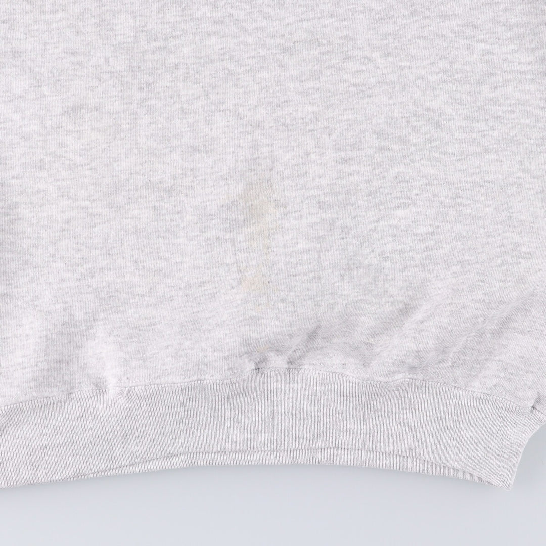 Vintage 80'S Hanes Blue Tag Printed Sweatshirt, Made in USA, Men's XL cotton pale white type Vintage Second Hand