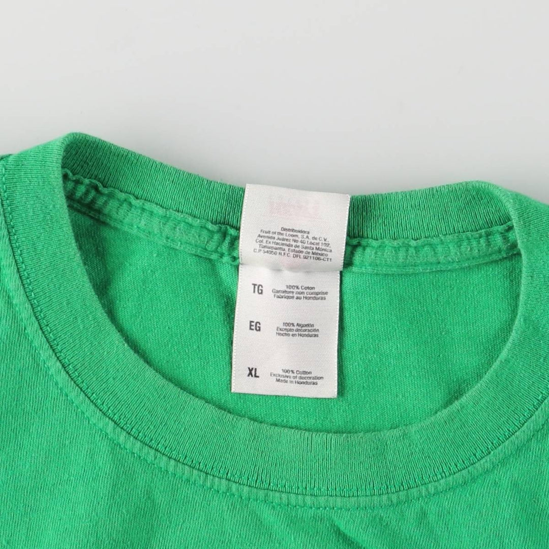 2000'S FRUIT OF THE LOOM NEW SUPER MARIO BROS character print T-shirt, men's size XL cotton green type Vintage Second Hand