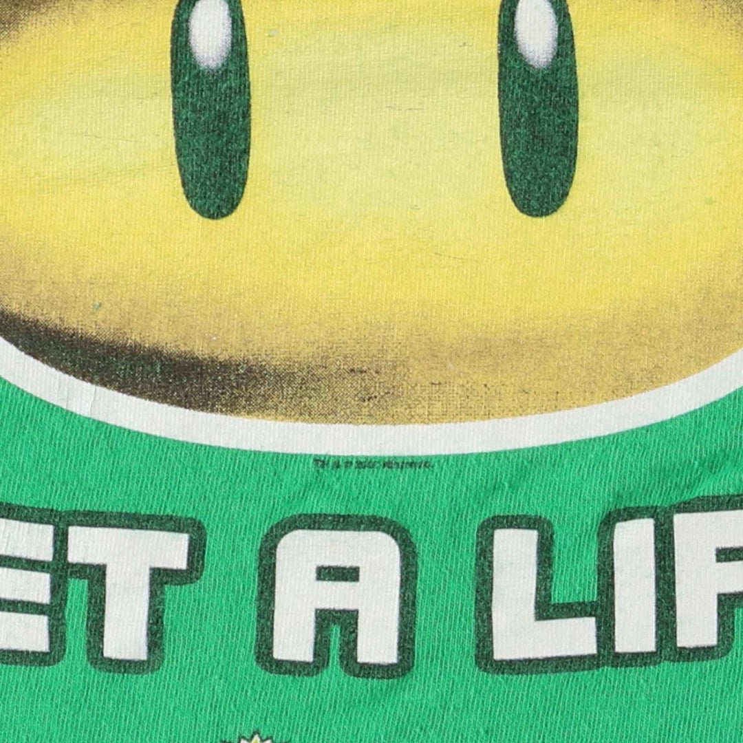 2000'S FRUIT OF THE LOOM NEW SUPER MARIO BROS character print T-shirt, men's size XL cotton green type Vintage Second Hand