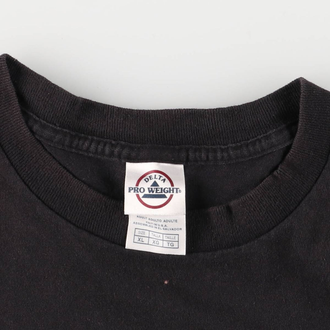 Delta DELTA SUPER MARIO Super Mario Anime Character Print T-Shirt, Men's Size XL cotton black type Vintage Second Hand