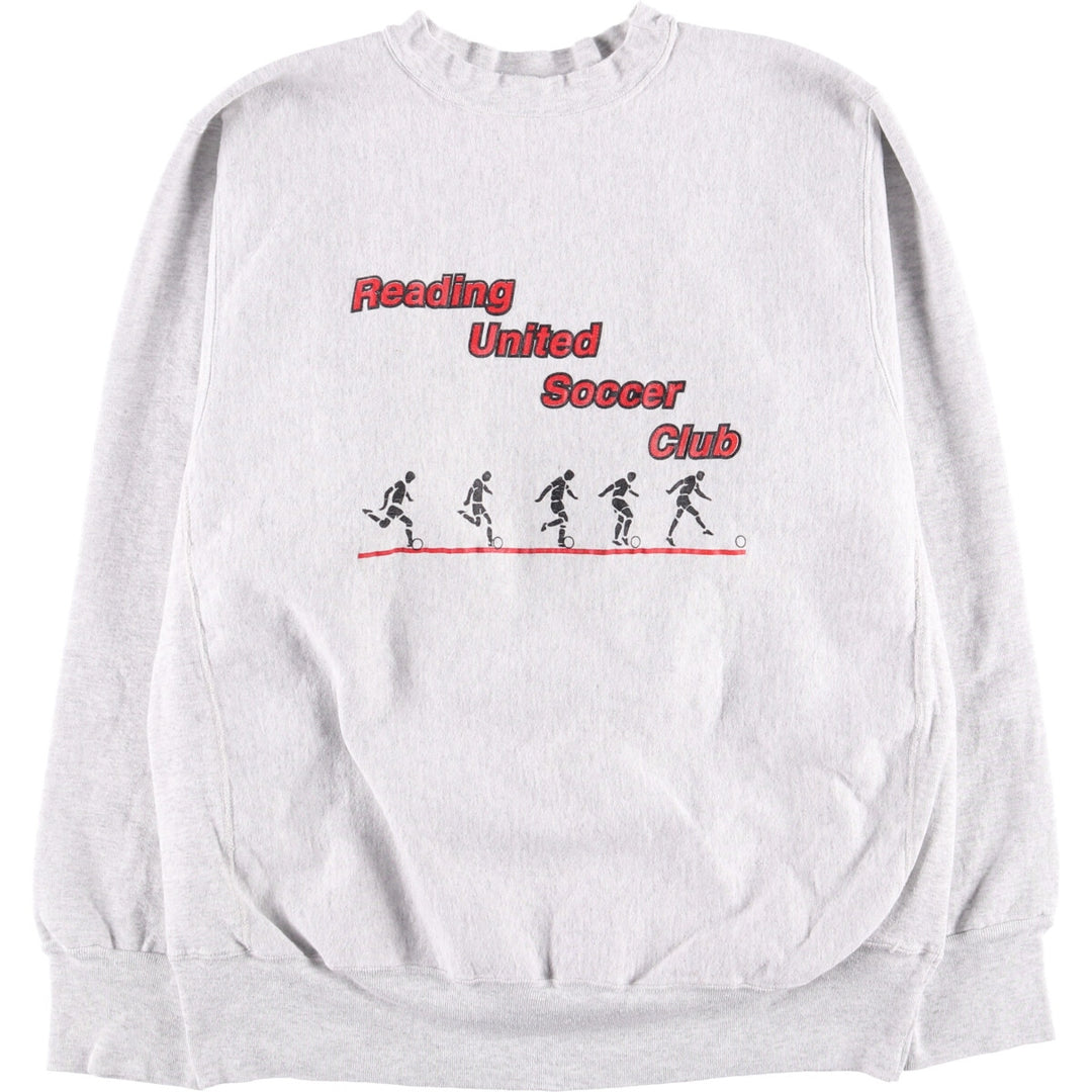 Vintage 90'S MEDALLION print sweatshirt, Made in USA, Men's XL cotton gray type Vintage Second Hand