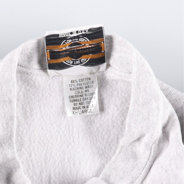 Vintage 90'S MEDALLION print sweatshirt, Made in USA, Men's XL cotton gray type Vintage Second Hand
