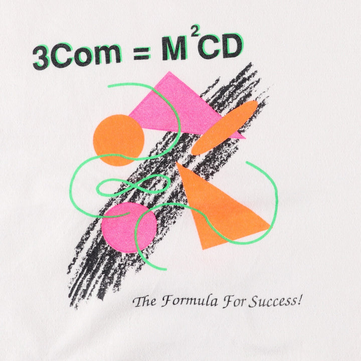 Vintage 90'S Jerseys 3Com Advertising Sweatshirt, Made in USA, Men's XL cotton white type Vintage Second Hand