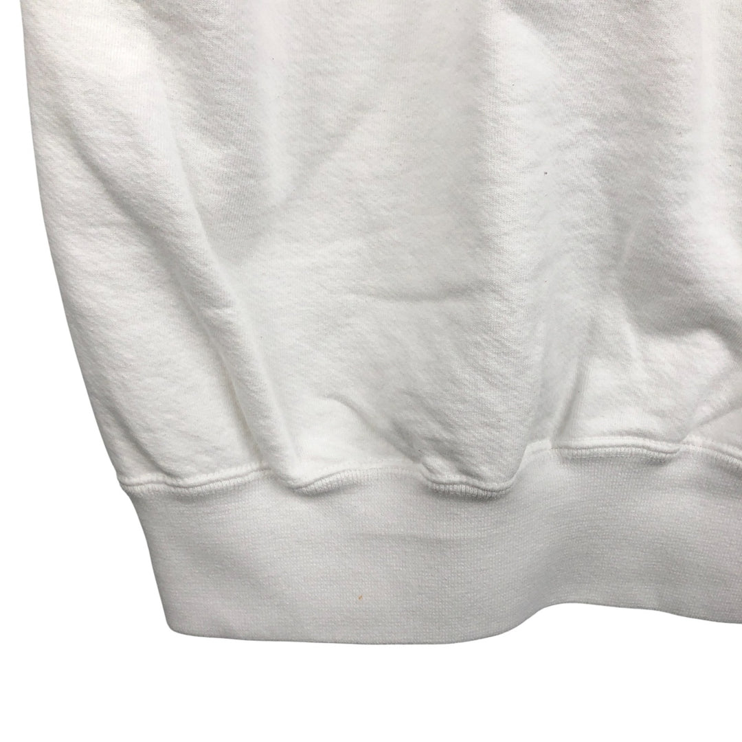 Vintage 90'S Jerzees printed sweatshirt, made in the USA, size M, men's cotton white type Vintage Second Hand