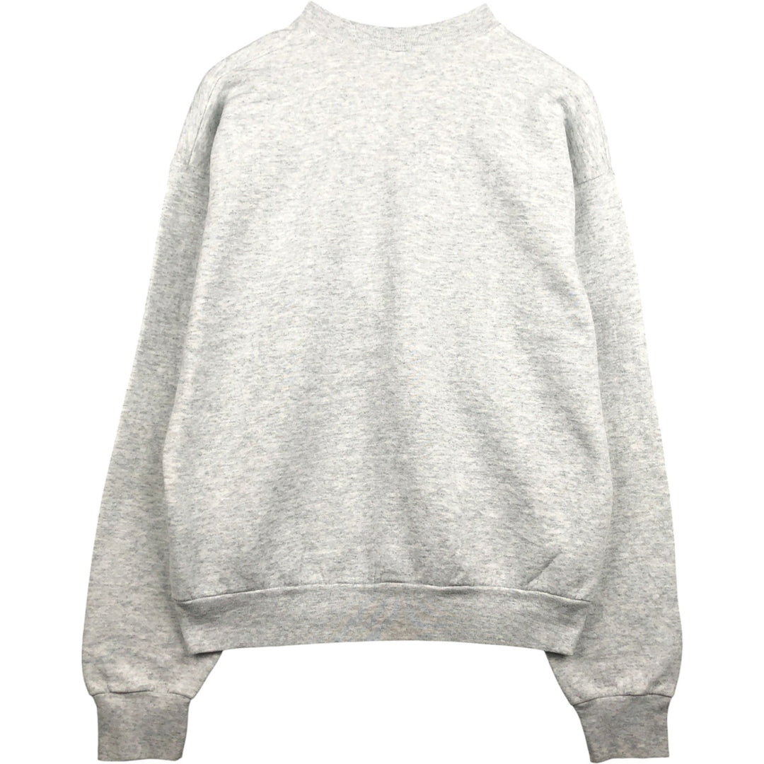 90'S Fruit of the Loom printed sweatshirt, made in the USA, men's XL size, vintage cotton gray type Vintage Second Hand