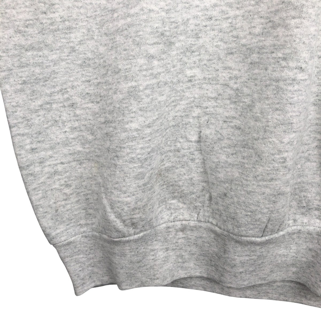 90'S Fruit of the Loom printed sweatshirt, made in the USA, men's XL size, vintage cotton gray type Vintage Second Hand