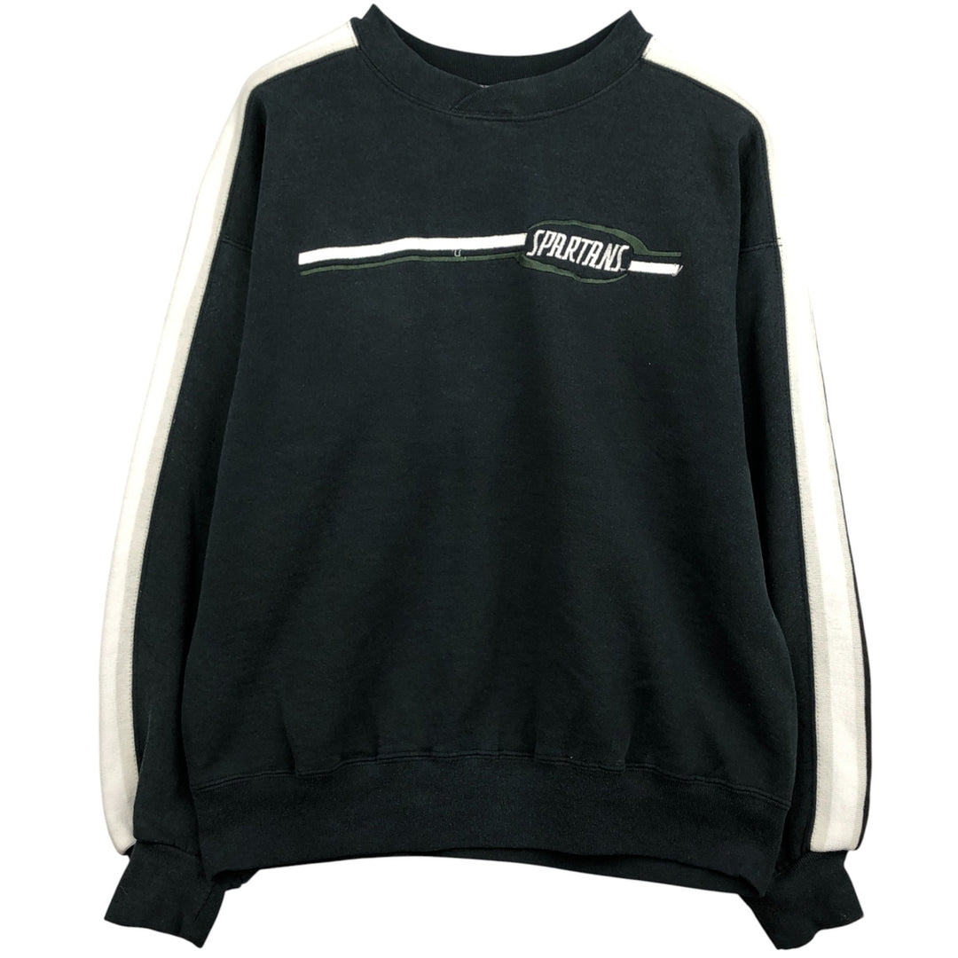 90'S Russell sweatshirt, made in USA, men's size L, vintage cotton dark green Vintage Second Hand