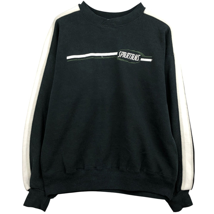 90'S Russell sweatshirt, made in USA, men's size L, vintage cotton dark green Vintage Second Hand