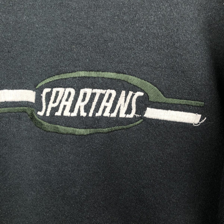 90'S Russell sweatshirt, made in USA, men's size L, vintage cotton dark green Vintage Second Hand